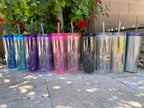 Blank Clear Skinny 19oz Large acrylic Tumbler kit W/Straw & lid BPA Free