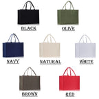 Customized Embroidered Name Tote Bag 100% Cotton Canvas and a Chic Personalized Tote Bag, Beach Bag, Market Bag, Bridesmaid Bag - Olive