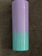 Blank Skinny Ombre 20oz Tumbler Stainless Sublimation Tumbler kit W/Straw & lid BPA Free