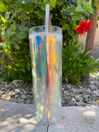 Blank Clear Skinny 19oz Large acrylic Tumbler kit W/Straw & lid BPA Free