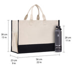 Escape Beach Tote Bag XL - Oversized Chic Tote Bag with Zipper and Inner Pocket -Gift for Her -Vacation Tote Bag -Weekender Bag -Travel Tote