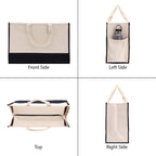 Escape Beach Tote Bag XL - Oversized Chic Tote Bag with Zipper and Inner Pocket -Gift for Her -Vacation Tote Bag -Weekender Bag -Travel Tote