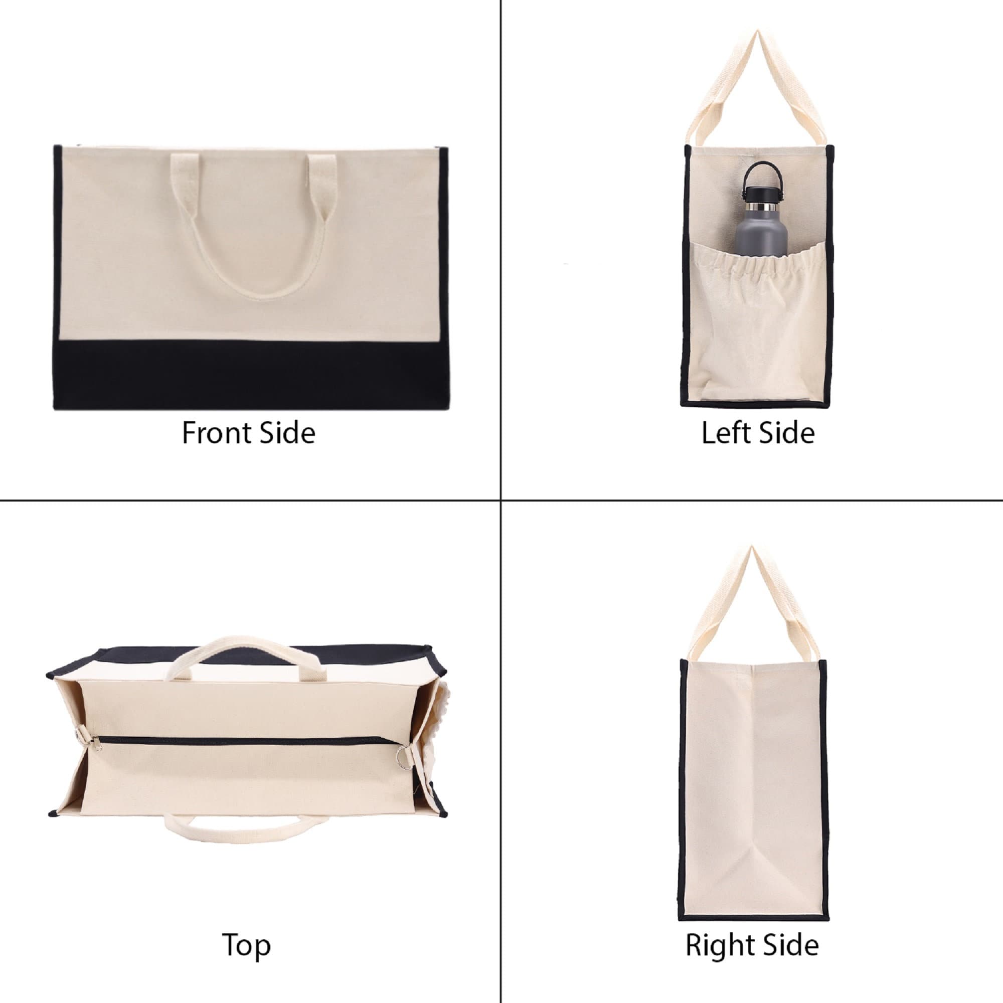 Getaway Beach Tote Bag XL - Oversized Chic Tote Bag with Zipper and Inner Pocket-Gift for Her -Vacation Tote Bag -Weekender Bag -Travel Tote