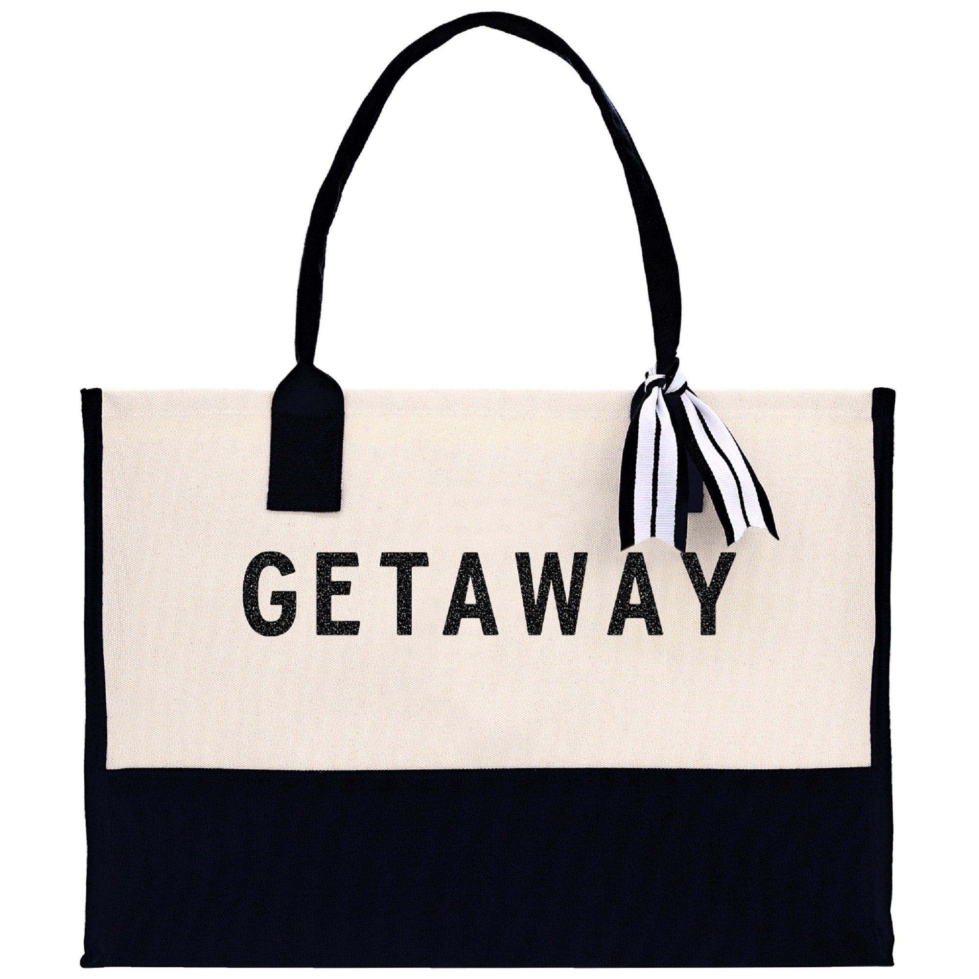 Getaway Beach Tote Bag - Large Chic Tote Bag - Gift for Her - Vacation Tote Bag - Weekender Bag - Travel Tote
