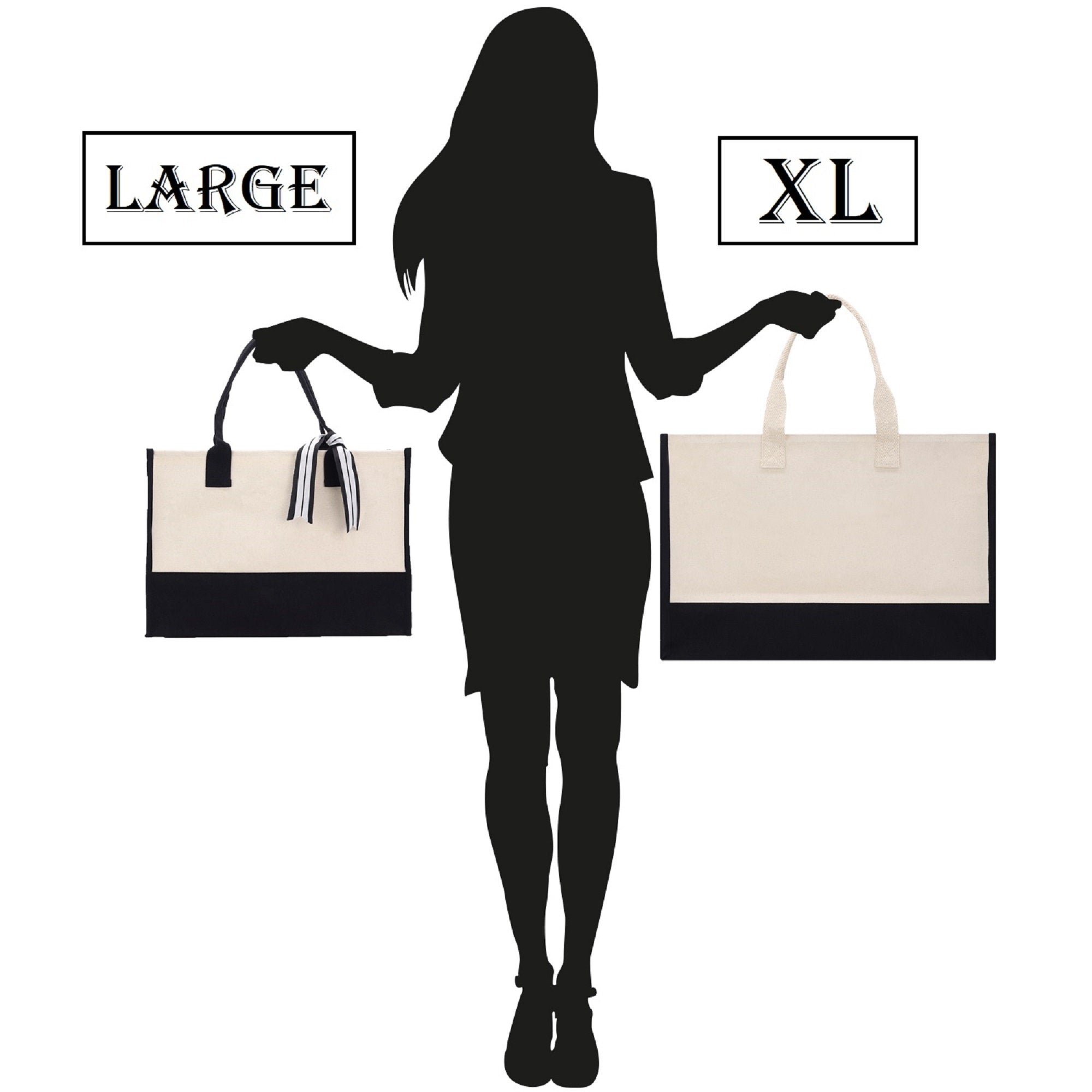 Road Trip Beach Tote Bag XL - Oversized Chic Tote Bag with Zipper and Inner Pockets - Gift for Her - Girls Weekend Tote - Weekender Bag