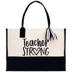 Teacher Stuff Tote Bag Teacher Bag Teacher Gift Teacher Retirement Gift Best Teacher Gifts Teacher Appreciation Gift Teacher Strong Tote Bag