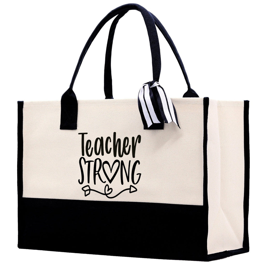 Teacher Stuff Tote Bag Teacher Bag Teacher Gift Teacher Retirement Gift Best Teacher Gifts Teacher Appreciation Gift Teacher Strong Tote Bag