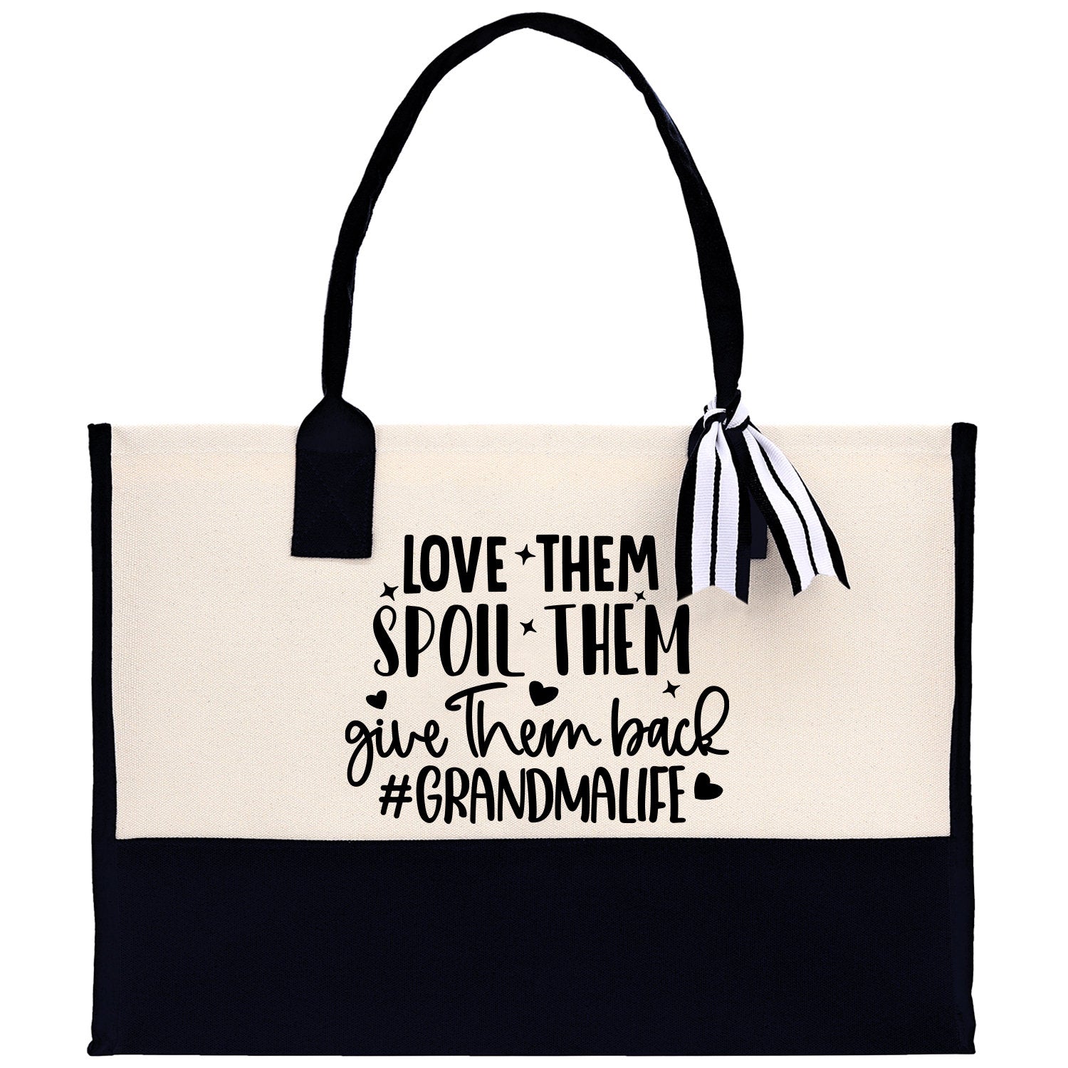 Grandma Tote Bag Grandma's Getaway Bag Grandma Nana Bag Grandma Gift Bag Shopping Bag Mothers Day Gift Live Love Spoil Bag Grandma Beach Bag
