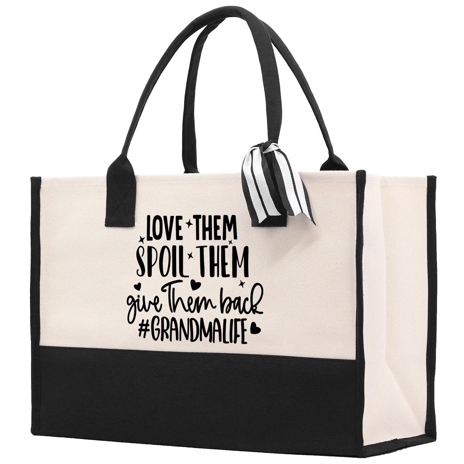 Grandma Tote Bag Grandma's Getaway Bag Grandma Nana Bag Grandma Gift Bag Shopping Bag Mothers Day Gift Live Love Spoil Bag Grandma Beach Bag