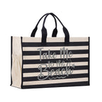 Take Me To The Beach Cabana Tote Bag XL - Oversized Chic Tote Bag with Zipper and Inner Pocket - Beach Bag for Women - Weekender Beach Tote
