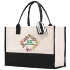 Teacher Floral Tote Bag Teacher Wildflower Graphic Tote Teacher Life Tote Bag Teacher Flower Bag Gift for Teacher Wildflower Book Bag