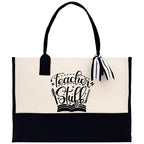 Teacher Stuff Tote Bag Teacher Bag Teacher Gift Teacher Retirement Gift Best Teacher Gifts Teacher Appreciation Gift Teacher Strong Tote Bag