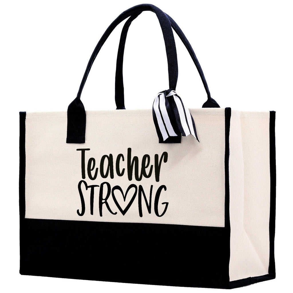 Teacher Stuff Tote Bag Teacher Bag Teacher Gift Teacher Retirement Gift Best Teacher Gifts Teacher Appreciation Gift Teacher Strong Tote Bag