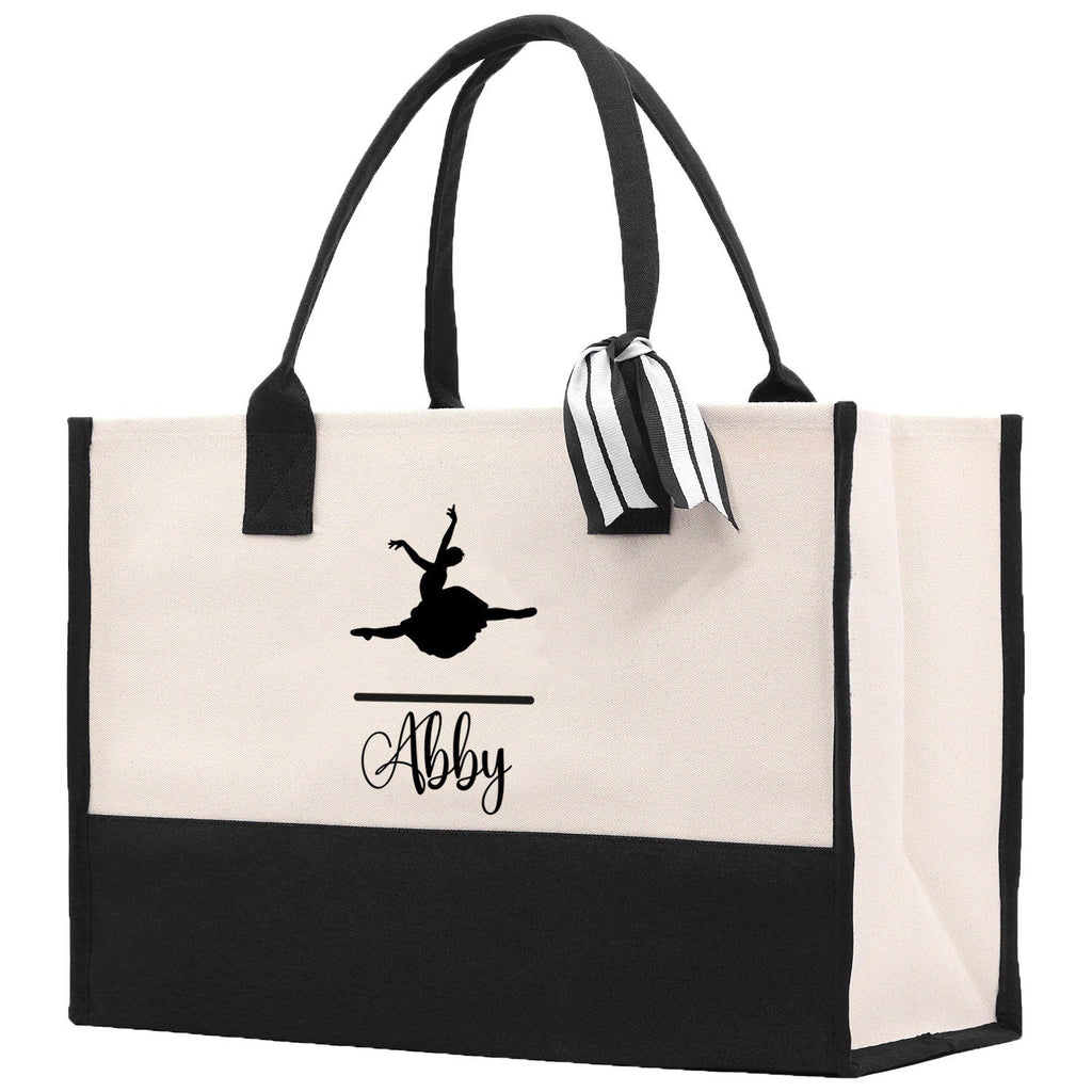 Dance Personalized Tote Bag Ballet Bag Gymnastic Bag Ballerina Bag Dancer Gift Dance Teacher Gift Dance Student Bag Custom for Women Girls