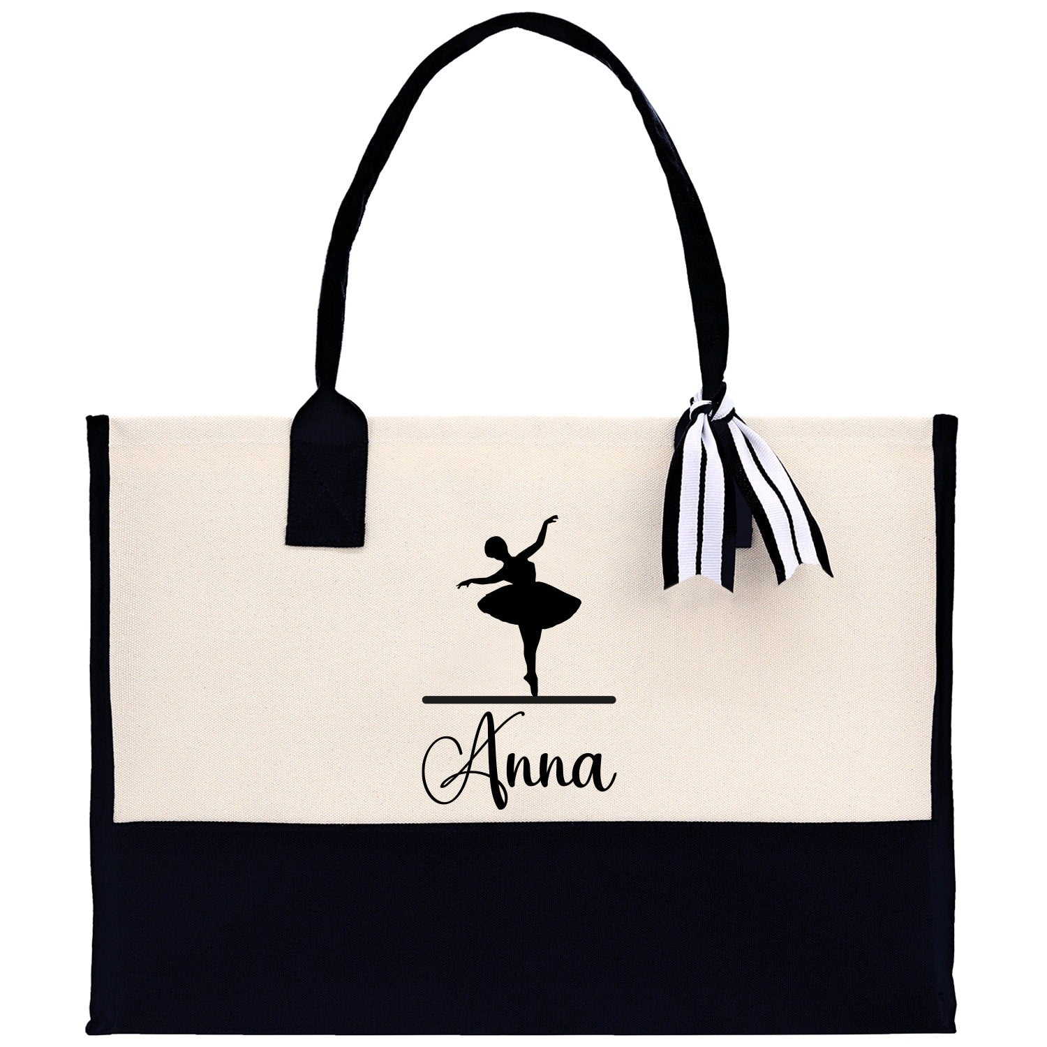 Dance Personalized Tote Bag Ballet Bag Gymnastic Bag Ballerina Bag Dancer Gift Dance Teacher Gift Dance Student Bag Custom for Women Girls