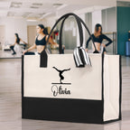 Dance Personalized Tote Bag Ballet Bag Gymnastic Bag Ballerina Bag Dancer Gift Dance Teacher Gift Dance Student Bag Custom for Women Girls