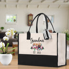 Grandma Tote Bag Grandma's Getaway Bag Grandma Nana Bag Grandma Gift Bag Shopping Bag Mothers Day Gift Live Love Spoil Bag Grandma Beach Bag