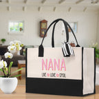 Grandma Tote Bag Grandma's Getaway Bag Grandma Nana Bag Grandma Gift Bag Shopping Bag Mothers Day Gift Live Love Spoil Bag Grandma Beach Bag