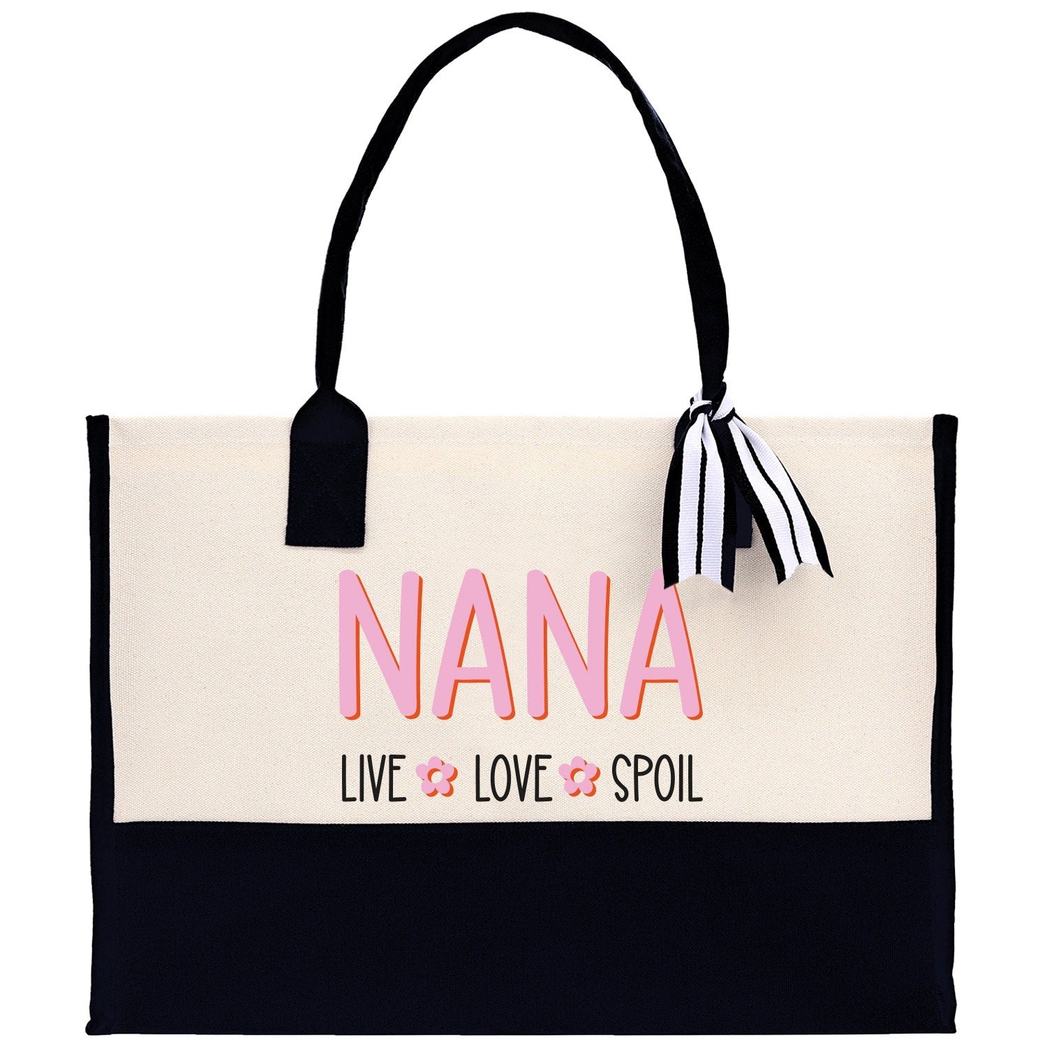Grandma Tote Bag Grandma's Getaway Bag Grandma Nana Bag Grandma Gift Bag Shopping Bag Mothers Day Gift Live Love Spoil Bag Grandma Beach Bag