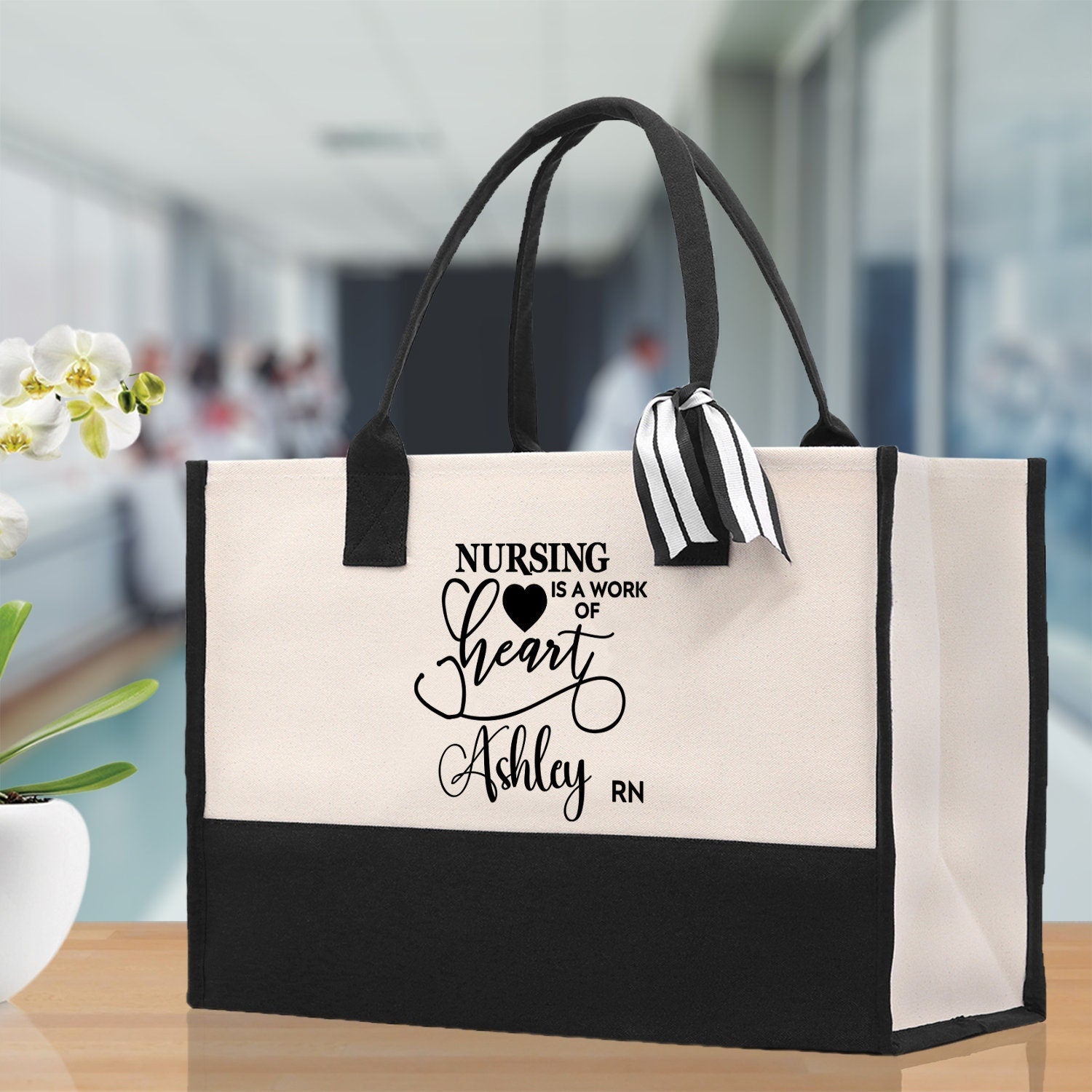 Nurse Personalized Tote Bag Nurse Gift Registered Nurse Tote RN Tote RN Gift Future Nurse Gift Nursing Student Gift Nurse Graduation Gift
