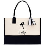 Dance Personalized Tote Bag Ballet Bag Gymnastic Bag Ballerina Bag Dancer Gift Dance Teacher Gift Dance Student Bag Custom for Women Girls