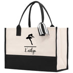 Dance Personalized Tote Bag Ballet Bag Gymnastic Bag Ballerina Bag Dancer Gift Dance Teacher Gift Dance Student Bag Custom for Women Girls