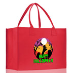 Halloween Trick or Treat Tote Bag Halloween Tote Bag for Kids Halloween Gift Halloween Candy Bag Halloween Doodles Cute Canvas Tote Bag