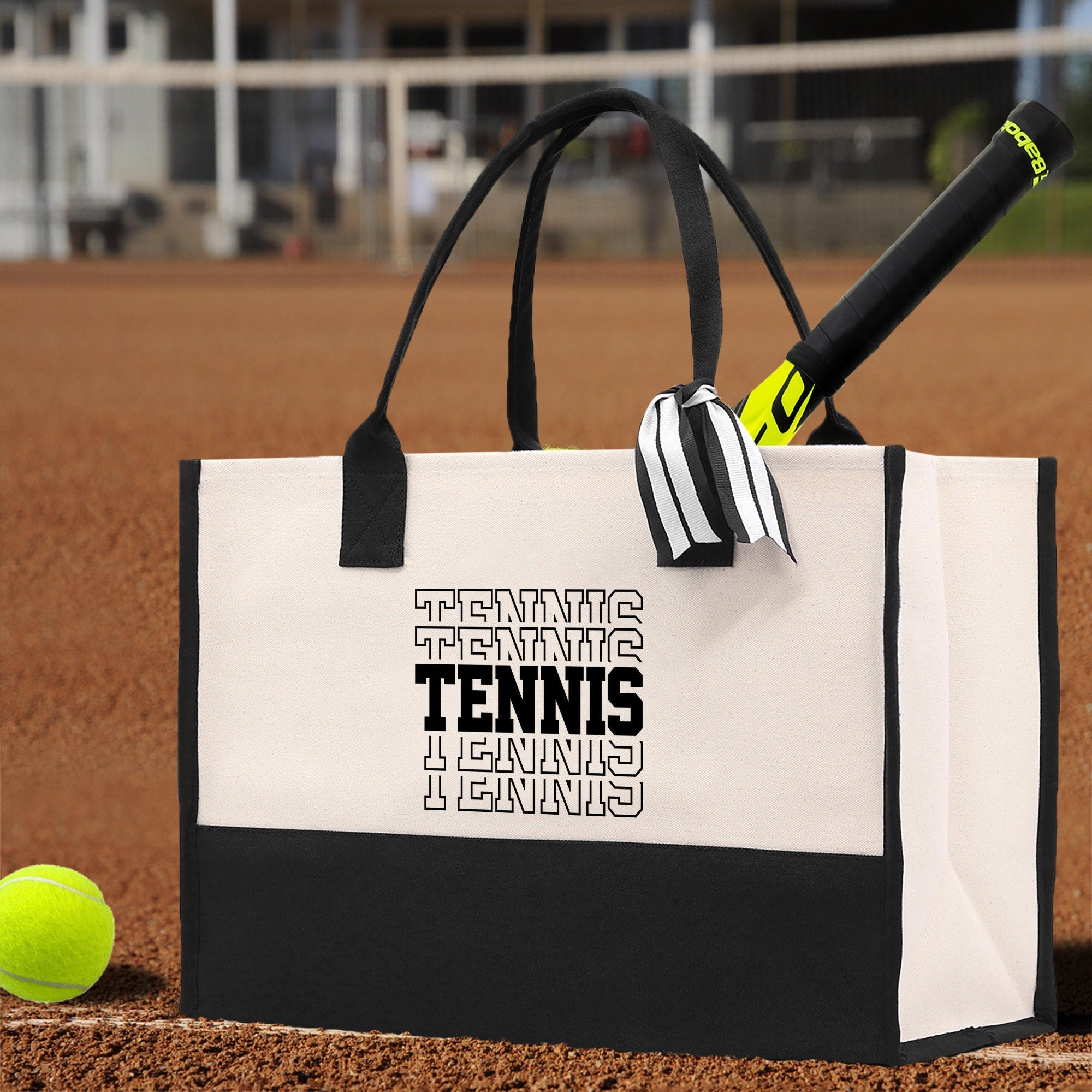 Tennis Tote Bag Custom Tennis Tote Bag Tennis Sport Gift for Her Personalized Tennis Bag Tennis Love Bag Tennis Coach Gift Canvas Tote Bag