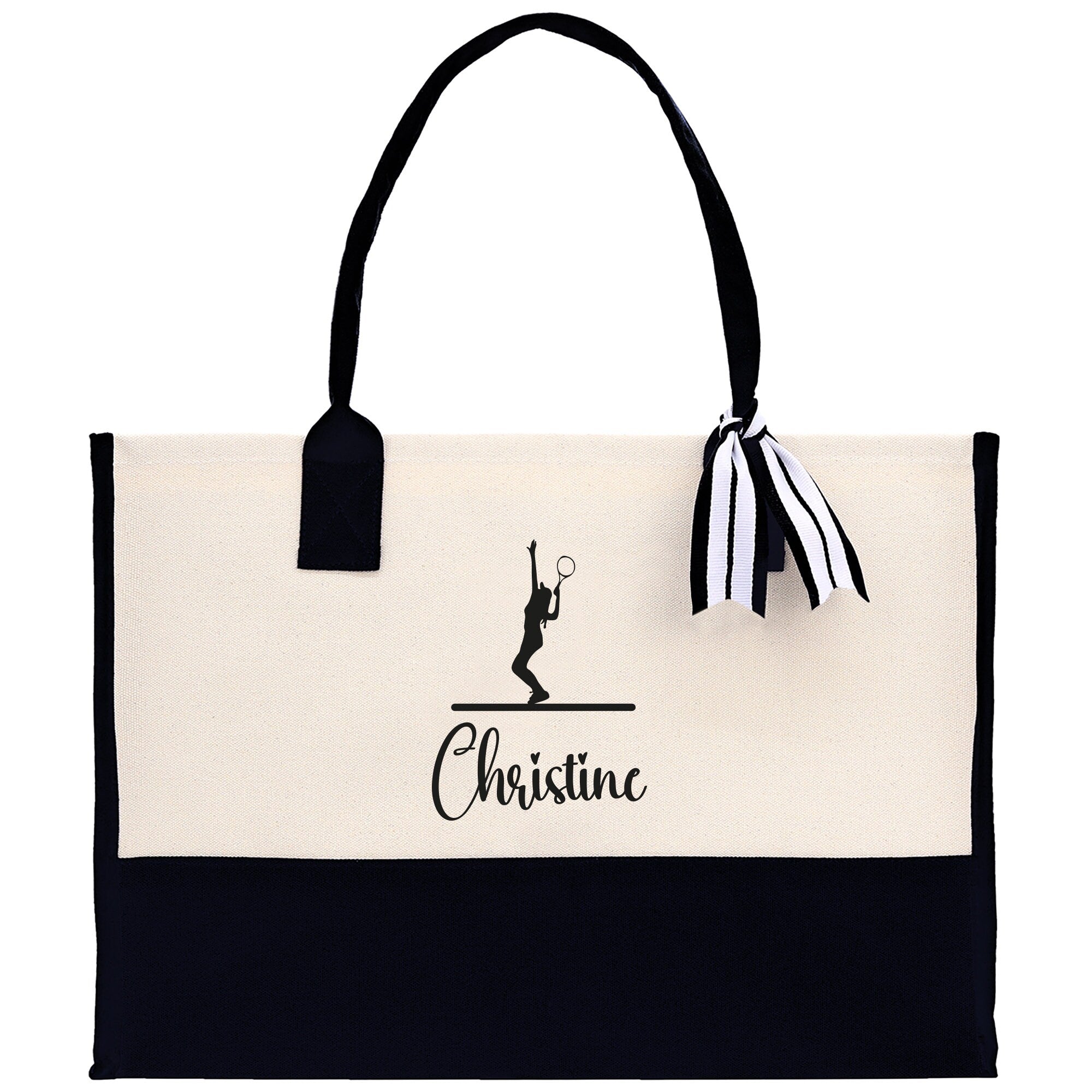 Tennis Tote Bag Custom Tennis Tote Bag Tennis Sport Gift for Her Personalized Tennis Bag Tennis Love Bag Tennis Coach Gift Canvas Tote Bag