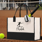 Tennis Tote Bag Custom Tennis Tote Bag Tennis Sport Gift for Her Personalized Tennis Bag Tennis Love Bag Tennis Coach Gift Canvas Tote Bag