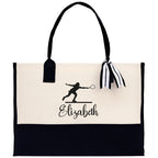 Tennis Tote Bag Custom Tennis Tote Bag Tennis Sport Gift for Her Personalized Tennis Bag Tennis Love Bag Tennis Coach Gift Canvas Tote Bag