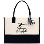Tennis Tote Bag Custom Tennis Tote Bag Tennis Sport Gift for Her Personalized Tennis Bag Tennis Love Bag Tennis Coach Gift Canvas Tote Bag