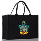 Halloween Trick or Treat Tote Bag Halloween Tote Bag for Kids Halloween Gift Halloween Candy Bag Halloween Doodles Cute Canvas Tote Bag