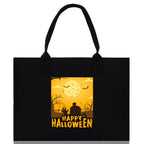 Halloween Trick or Treat Tote Bag Halloween Tote Bag for Kids Halloween Gift Halloween Candy Bag Halloween Doodles Cute Canvas Tote Bag