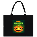 Halloween Trick or Treat Tote Bag Halloween Tote Bag for Kids Halloween Gift Halloween Candy Bag Halloween Doodles Cute Canvas Tote Bag