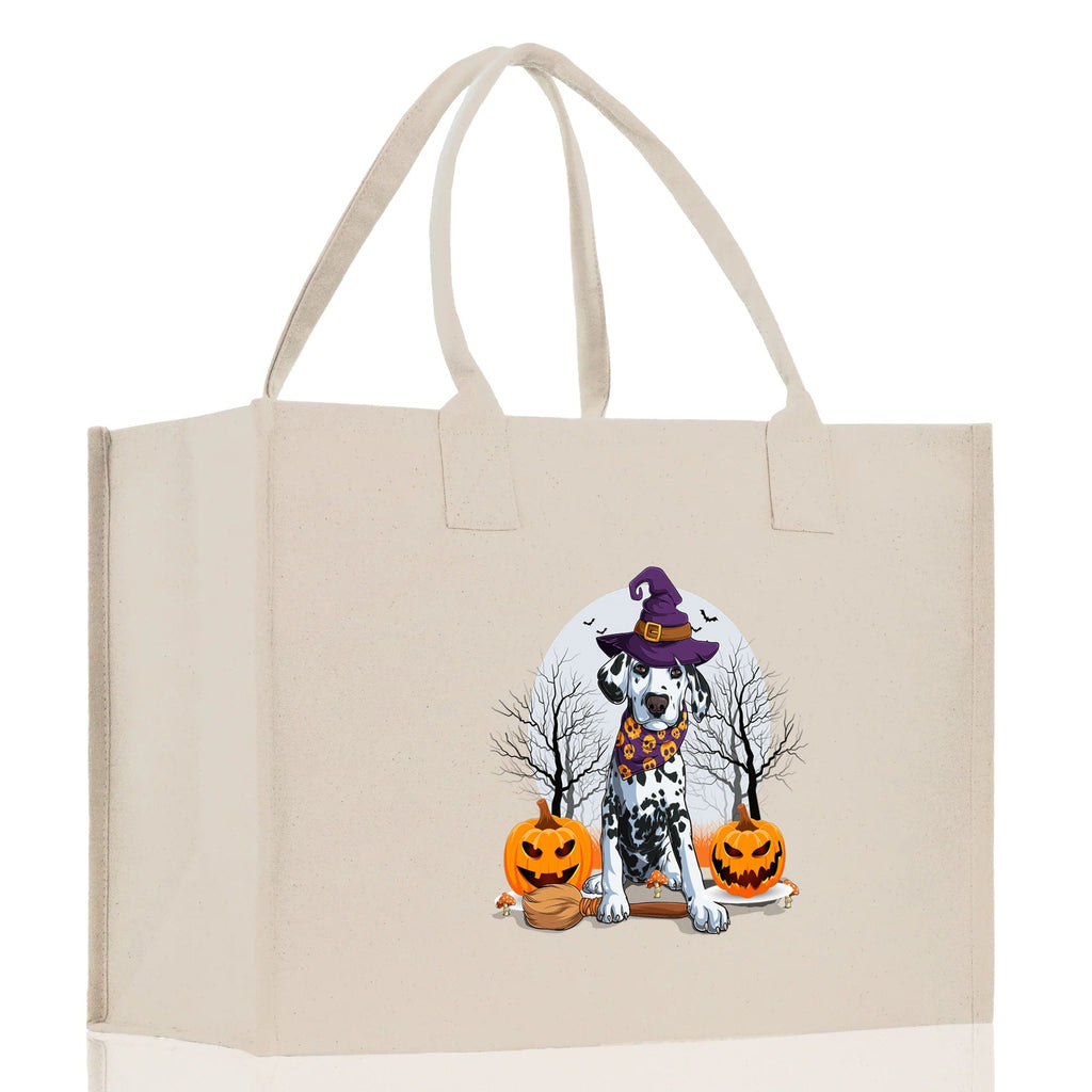 Halloween Trick or Treat Tote Bag Halloween Tote Bag for Kids Halloween Gift Halloween Candy Bag Halloween Doodles Cute Canvas Tote Bag