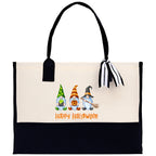 Halloween Trick or Treat Tote Bag Halloween Tote Bag for Kids Halloween Gift Halloween Candy Bag Halloween Doodles Cute Canvas Tote Bag