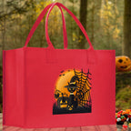 Halloween Trick or Treat Tote Bag Halloween Tote Bag for Kids Halloween Gift Halloween Candy Bag Halloween Doodles Cute Canvas Tote Bag