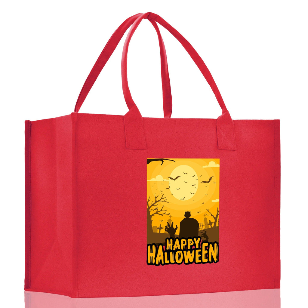 Halloween Trick or Treat Tote Bag Halloween Tote Bag for Kids Halloween Gift Halloween Candy Bag Halloween Doodles Cute Canvas Tote Bag