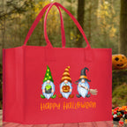 Halloween Trick or Treat Tote Bag Halloween Tote Bag for Kids Halloween Gift Halloween Candy Bag Halloween Doodles Cute Canvas Tote Bag