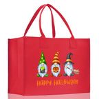 Halloween Trick or Treat Tote Bag Halloween Tote Bag for Kids Halloween Gift Halloween Candy Bag Halloween Doodles Cute Canvas Tote Bag