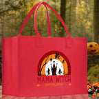 Halloween Trick or Treat Tote Bag Halloween Tote Bag for Kids Halloween Gift Halloween Candy Bag Halloween Doodles Cute Canvas Tote Bag