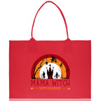 Halloween Trick or Treat Tote Bag Halloween Tote Bag for Kids Halloween Gift Halloween Candy Bag Halloween Doodles Cute Canvas Tote Bag