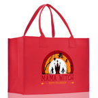 Halloween Trick or Treat Tote Bag Halloween Tote Bag for Kids Halloween Gift Halloween Candy Bag Halloween Doodles Cute Canvas Tote Bag