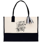Halloween Trick or Treat Tote Bag Halloween Tote Bag for Kids Halloween Gift Halloween Candy Bag Halloween Doodles Cute Canvas Tote Bag