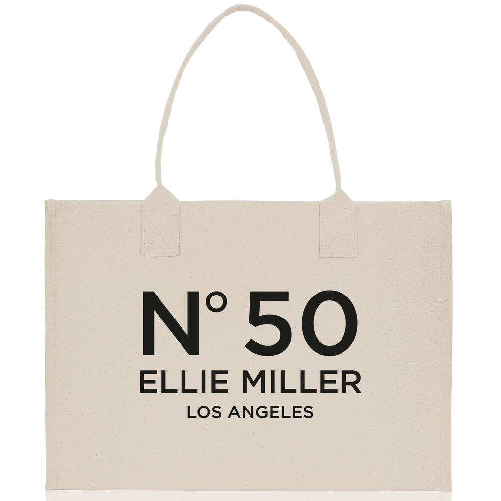 Birthday Celebration Personalized Gift Canvas Tote Bag with Name and State 40th 50th Birthday Gift Tote Bag for Her Custom Birthday Gift