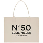 Birthday Celebration Personalized Gift Canvas Tote Bag with Name and State 40th 50th Birthday Gift Tote Bag for Her Custom Birthday Gift
