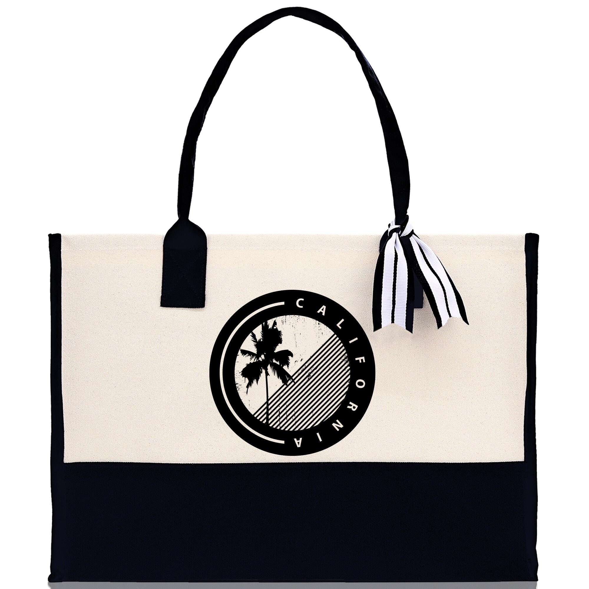 California Cotton Canvas Tote Bag CA Travel Vacation Tote Employee and Client Gift Wedding Favor Birthday Welcome Tote Bag Bridesmaid Gift