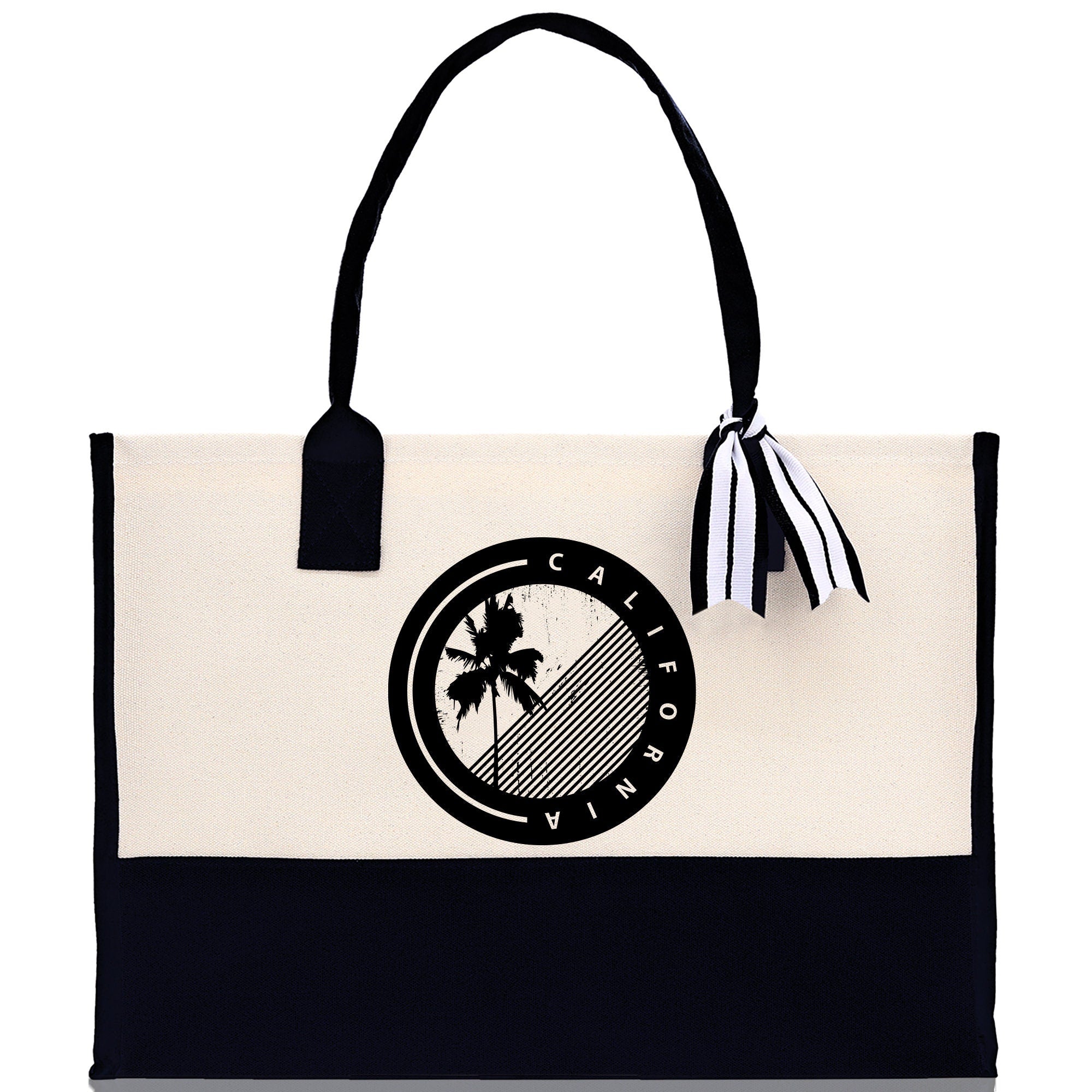 California Cotton Canvas Tote Bag CA Travel Vacation Tote Employee and Client Gift Wedding Favor Birthday Welcome Tote Bag Bridesmaid Gift