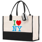 New York Cotton Canvas Tote Bag NY Travel Vacation Tote Employee and Client Gift NYC Wedding Favor Birthday Welcome Tote Bag Bridesmaid Gift